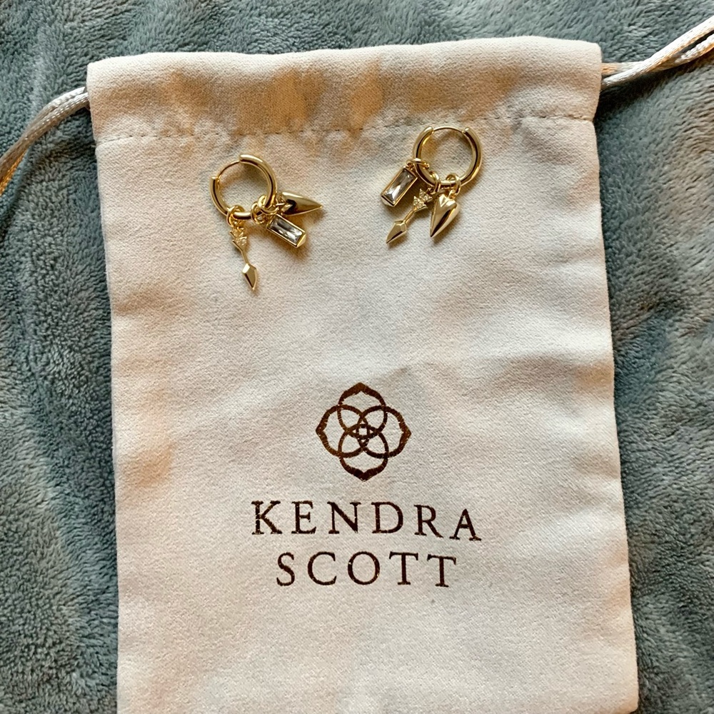 Zoey Arrow Interchangeable Huggie Earrings